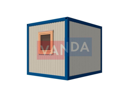 Блок контейнер металлический 3,0 x 2,4 - Оргалит ДВП 